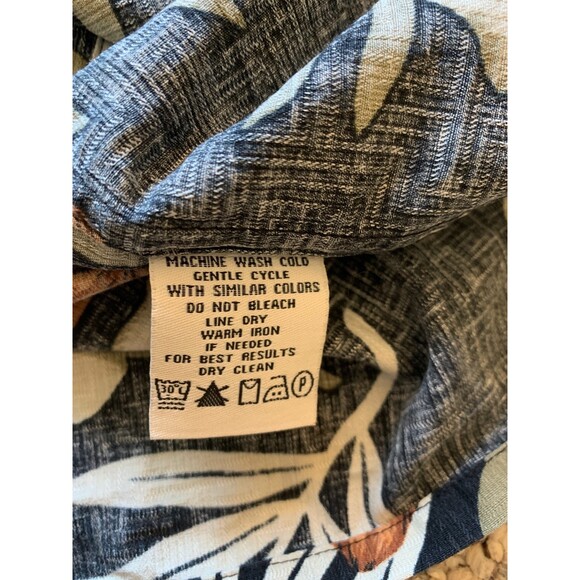 Banana Cabana mens Silk Hawaiian Camp Shirt Size XXL - Picture 5 of 7